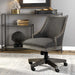 Aidrian Desk Chair Polished Nickel-Furniture-Uttermost-Lighting Design Store