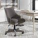 Aidrian Desk Chair Polished Nickel-Furniture-Uttermost-Lighting Design Store