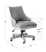 Aidrian Desk Chair Polished Nickel-Furniture-Uttermost-Lighting Design Store