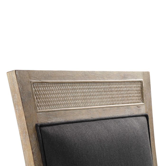 Encore Arm Chair Dark Gray-Furniture-Uttermost-Lighting Design Store