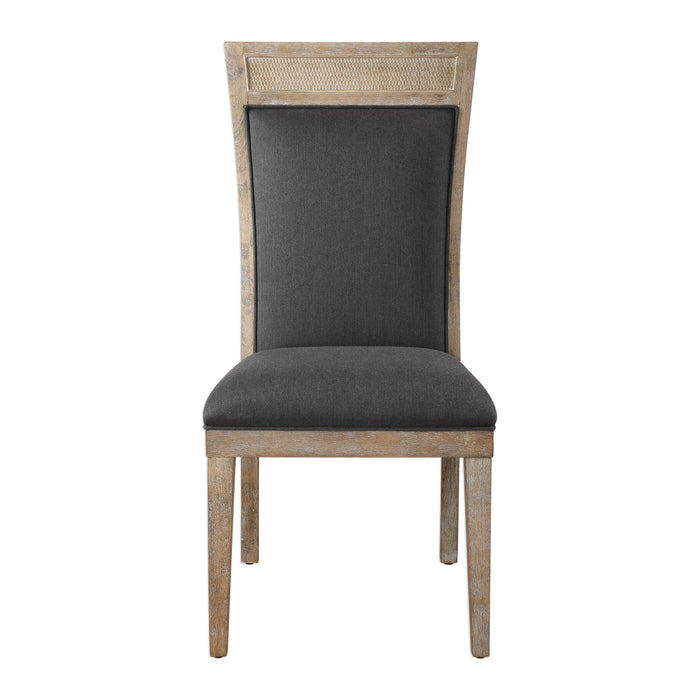 Encore Arm Chair Dark Gray-Furniture-Uttermost-Lighting Design Store