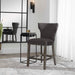 Arnaud Counter Stool Polished Nickel-Furniture-Uttermost-Lighting Design Store