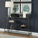 Leo Console Table Aged Gunmetal-Furniture-Uttermost-Lighting Design Store