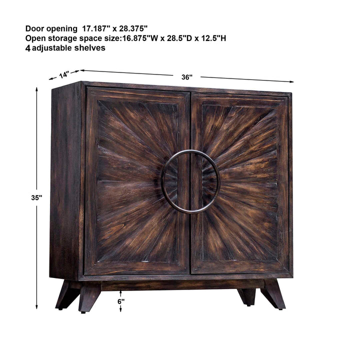 Kohana Console Cabinet Black-Furniture-Uttermost-Lighting Design Store