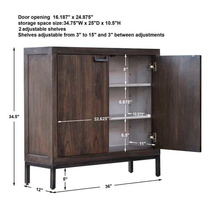 Nadie Console Cabinet Silver-Furniture-Uttermost-Lighting Design Store
