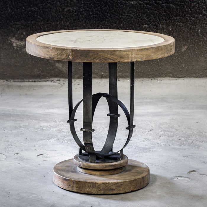 Sydney Accent Table Light Oak-Furniture-Uttermost-Lighting Design Store