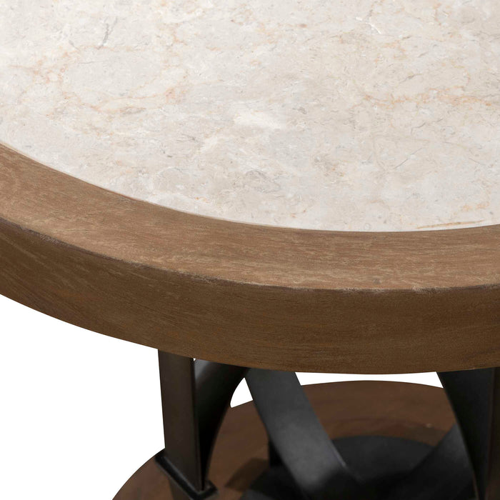 Sydney Accent Table Light Oak-Furniture-Uttermost-Lighting Design Store