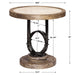 Sydney Accent Table Light Oak-Furniture-Uttermost-Lighting Design Store