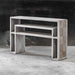 Genara Console Table Aged Bone White Over Mahogany-Furniture-Uttermost-Lighting Design Store