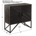 Zadie Cabinet Black Steel-Furniture-Uttermost-Lighting Design Store
