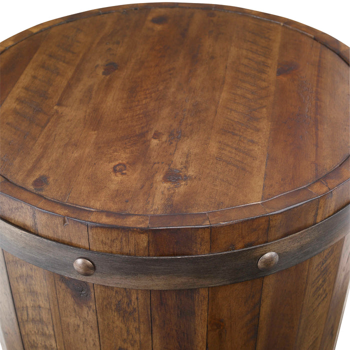 Ceylon Accent Table Weathered Walnut Stain-Furniture-Uttermost-Lighting Design Store