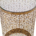 Algernon Accent Table Antiqued Gold-Furniture-Uttermost-Lighting Design Store