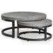 Aiyara Nesting Tables, Set/2 Rubbed Black Coffee-Furniture-Uttermost-Lighting Design Store