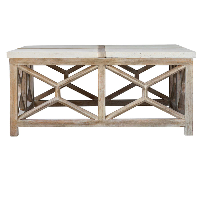 Catali Coffee Table Natural Stone-Furniture-Uttermost-Lighting Design Store