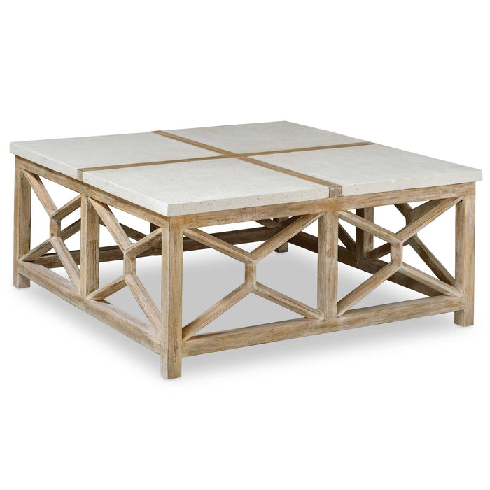 Catali Coffee Table Natural Stone-Furniture-Uttermost-Lighting Design Store