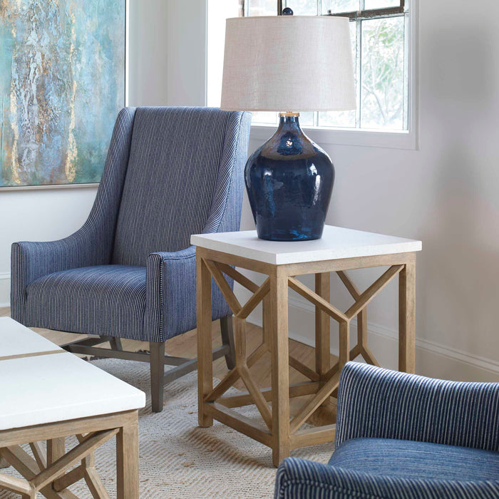 Catali End Table Natural Stone-Furniture-Uttermost-Lighting Design Store