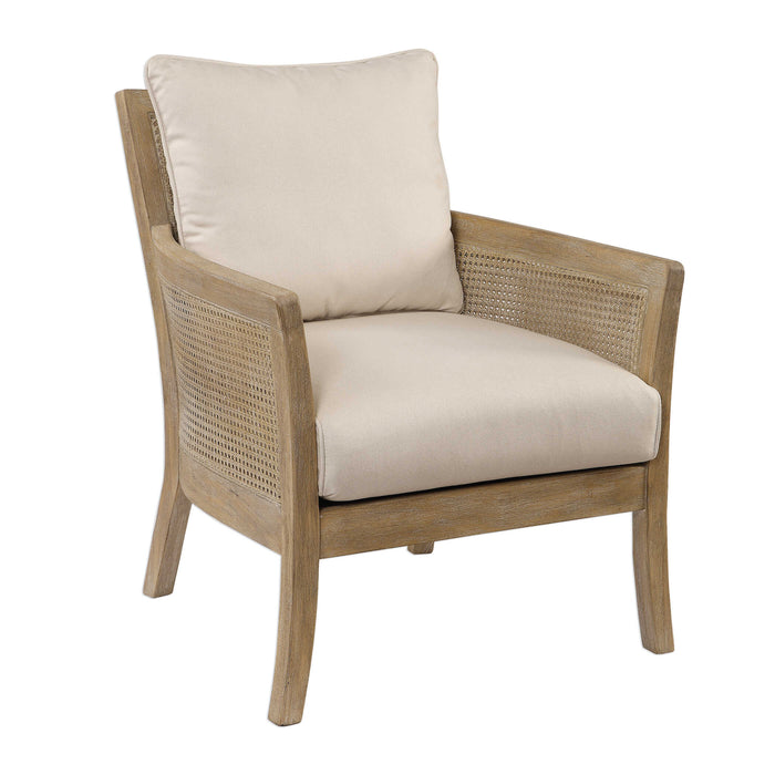 Encore Arm Chair Sandstone-Furniture-Uttermost-Lighting Design Store