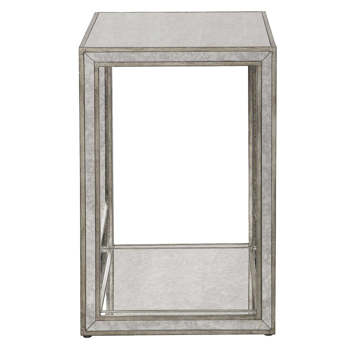 Julie End Table Burnished Antique Gold-Furniture-Uttermost-Lighting Design Store