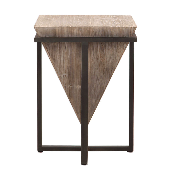 Bertrand Accent Table Aged Black-Furniture-Uttermost-Lighting Design Store