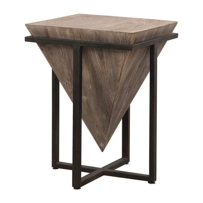 Bertrand Accent Table Aged Black-Furniture-Uttermost-Lighting Design Store
