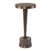 Masika Accent Table Oxidized Bronze Steel-Furniture-Uttermost-Lighting Design Store