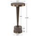 Masika Accent Table Oxidized Bronze Steel-Furniture-Uttermost-Lighting Design Store