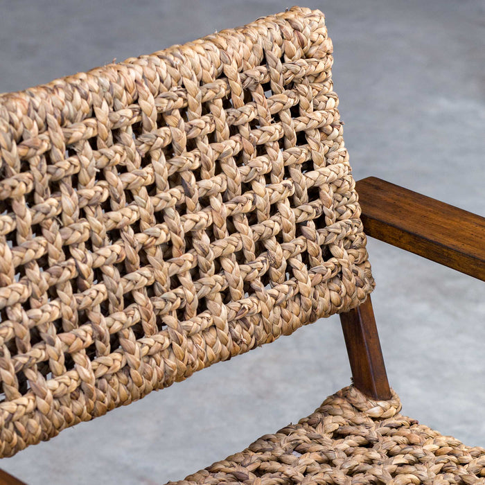 Rehema Accent Chair Natural Woven Banana-Furniture-Uttermost-Lighting Design Store