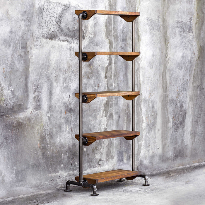 Rhordyn Etagere Aged Gunmetal-Furniture-Uttermost-Lighting Design Store