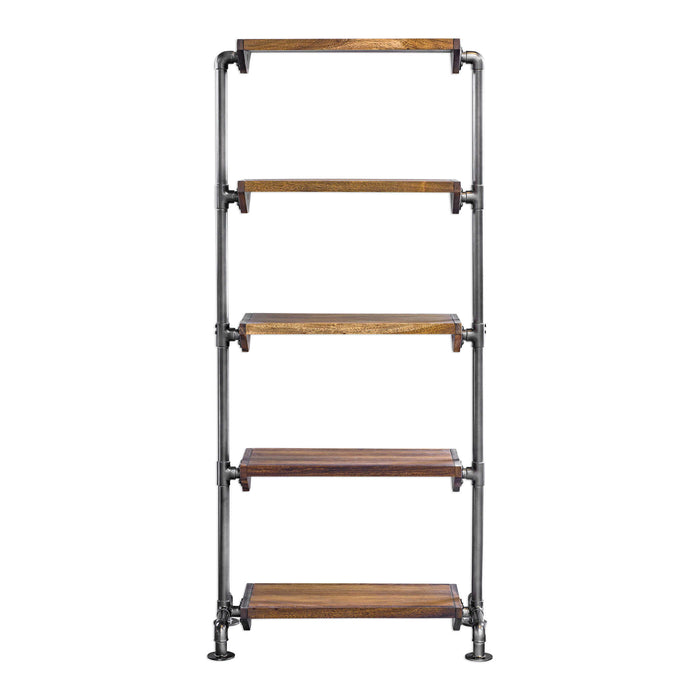 Rhordyn Etagere Aged Gunmetal-Furniture-Uttermost-Lighting Design Store