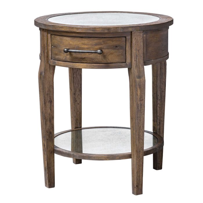 Raelynn Table Weathered Pecan With A Gray Wash-Furniture-Uttermost-Lighting Design Store