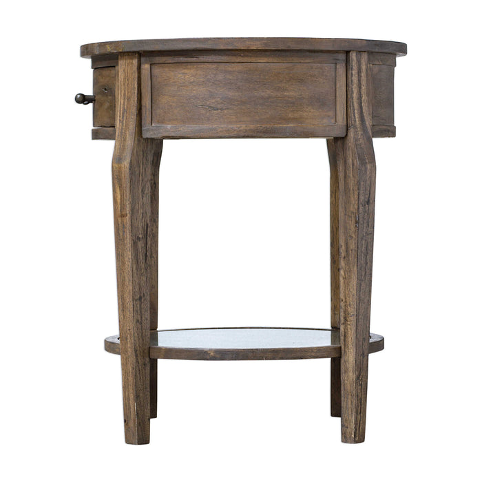 Raelynn Table Weathered Pecan With A Gray Wash-Furniture-Uttermost-Lighting Design Store