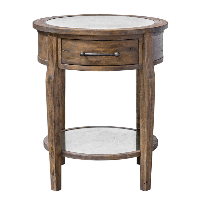 Raelynn Table Weathered Pecan With A Gray Wash-Furniture-Uttermost-Lighting Design Store