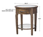 Raelynn Table Weathered Pecan With A Gray Wash-Furniture-Uttermost-Lighting Design Store