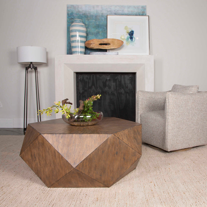 Volker Coffee Table Burnished Honey-Furniture-Uttermost-Lighting Design Store