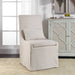 Coley Arm Chair Off White Linen-Furniture-Uttermost-Lighting Design Store