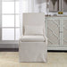 Coley Arm Chair Off White Linen-Furniture-Uttermost-Lighting Design Store