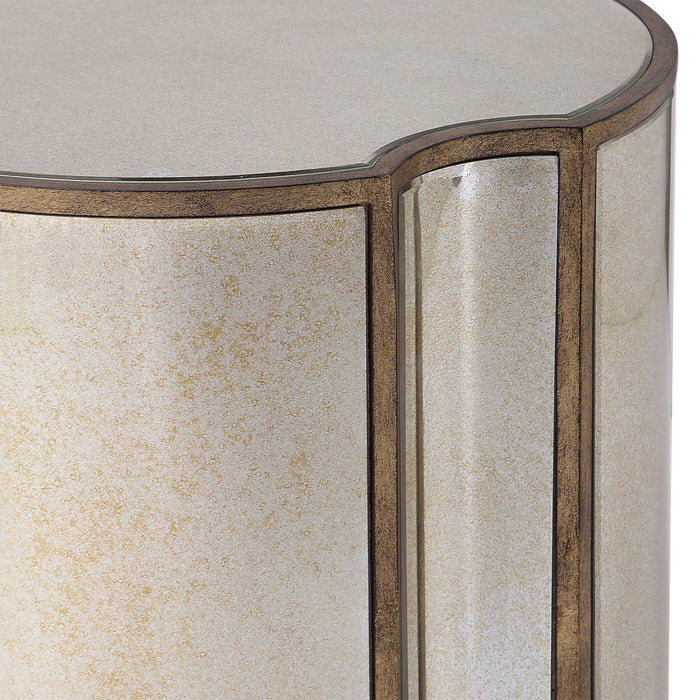 Harlow Accent Table Antique Brass-Furniture-Uttermost-Lighting Design Store
