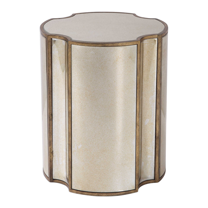 Harlow Accent Table Antique Brass-Furniture-Uttermost-Lighting Design Store