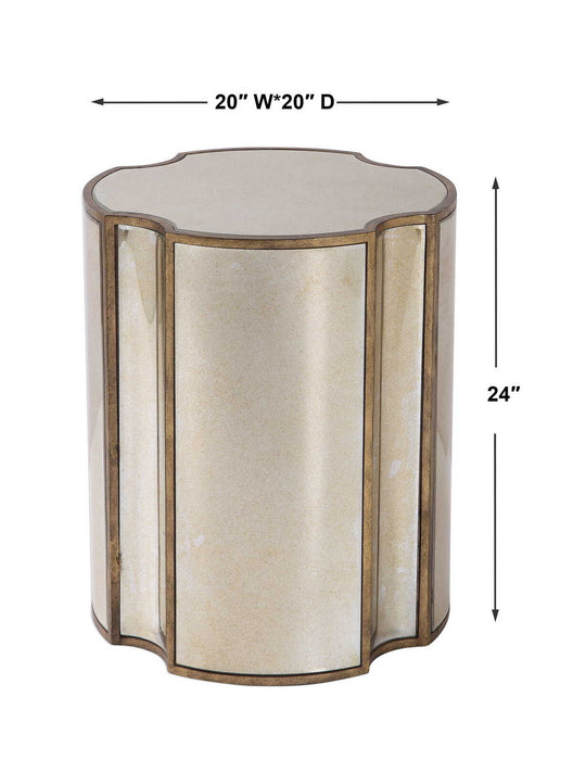 Harlow Accent Table Antique Brass-Furniture-Uttermost-Lighting Design Store