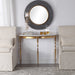 Imelda Console Table Antiqued Gold-Furniture-Uttermost-Lighting Design Store
