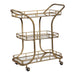 Stassi Serving Cart Antiqued Gold-Furniture-Uttermost-Lighting Design Store