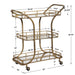 Stassi Serving Cart Antiqued Gold-Furniture-Uttermost-Lighting Design Store