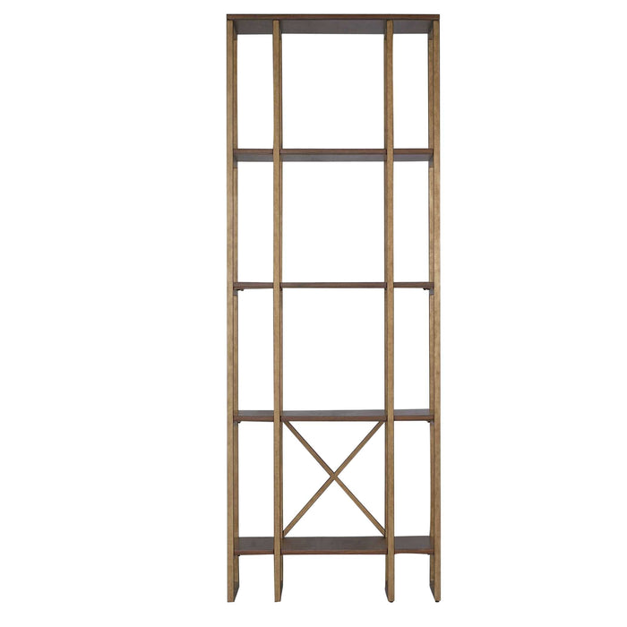Karishma Etagere Brushed Antique Gold-Furniture-Uttermost-Lighting Design Store