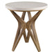 Marnie Accent Table Mixed Woods With An Natural Ivory-Furniture-Uttermost-Lighting Design Store