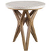 Marnie Accent Table Mixed Woods With An Natural Ivory-Furniture-Uttermost-Lighting Design Store