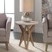Marnie Accent Table Mixed Woods With An Natural Ivory-Furniture-Uttermost-Lighting Design Store