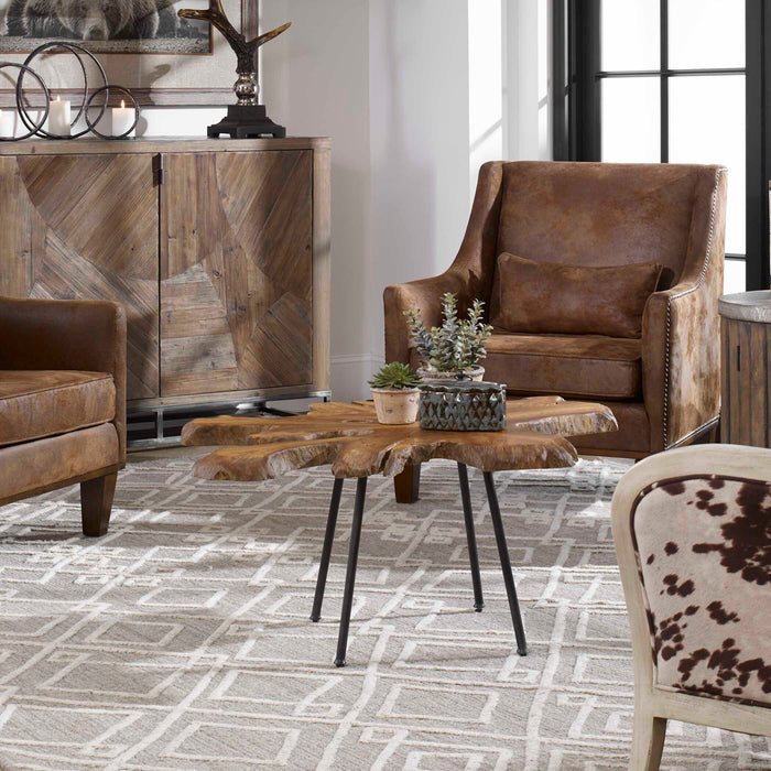 Kravitz Accent Table Aged Black-Furniture-Uttermost-Lighting Design Store