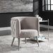Haider Accent Chair Antique Nickel-Furniture-Uttermost-Lighting Design Store