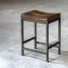 Beck Counter Stool Dark Walnut-Furniture-Uttermost-Lighting Design Store
