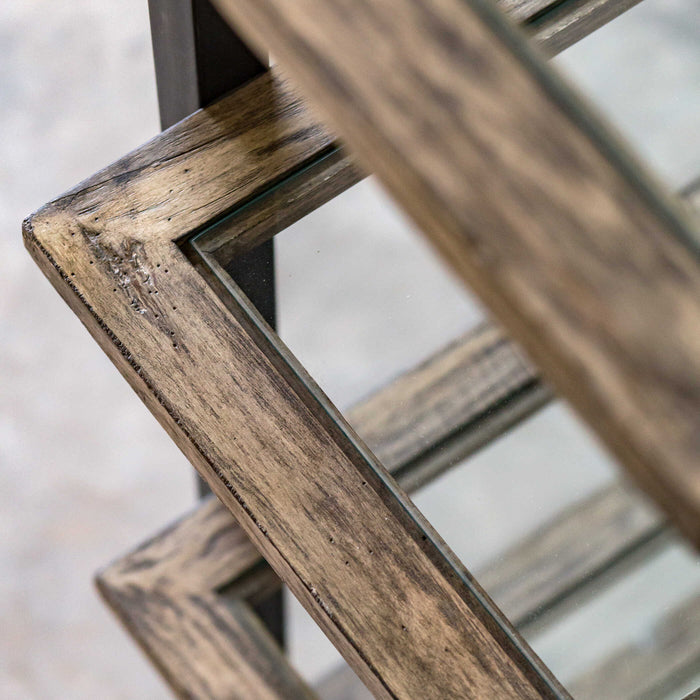 Olwyn Etagere Aged Steel-Furniture-Uttermost-Lighting Design Store